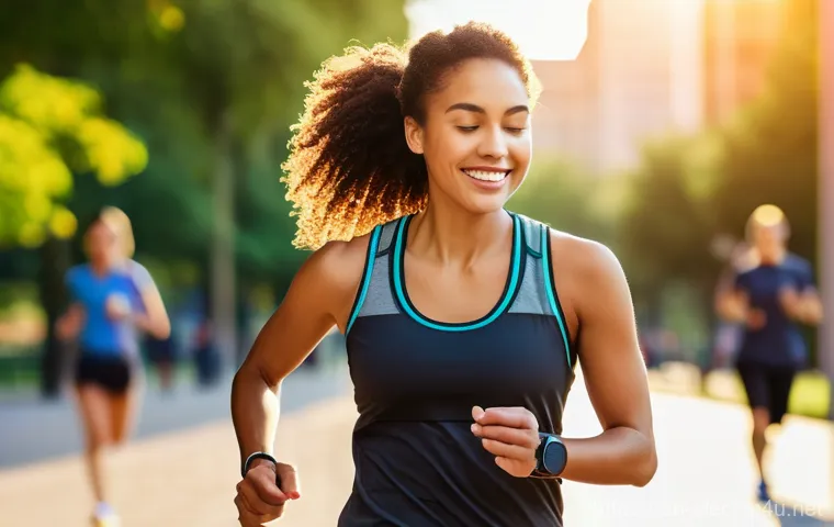 전자기기 시험 후기 모음 - **Prompt: The Active Wellness Smartwatch User**
A fit young adult, dressed in stylish athletic w...