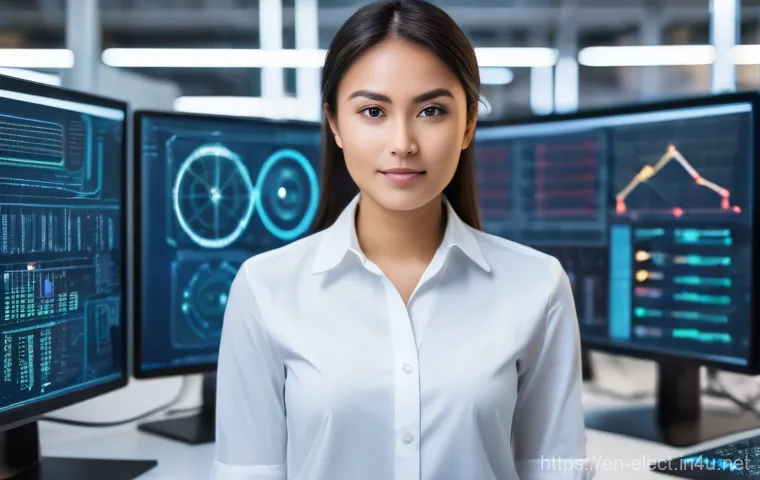 전자기기 이직 전 알아야 할 것들 - A young, focused engineer, either male or female, with a diverse background, meticulously working on...
